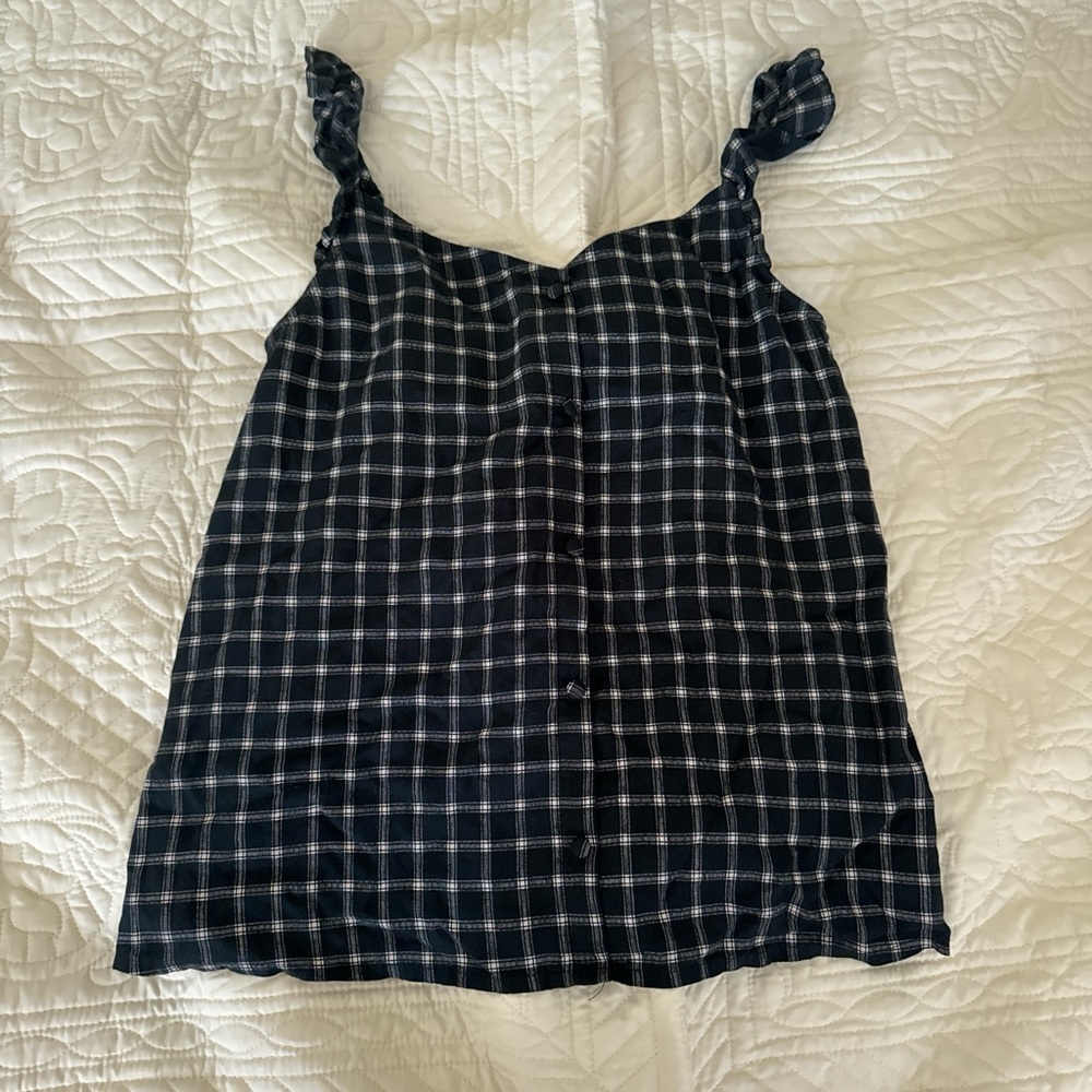 Flowy Checkered Abercombie Tank Top